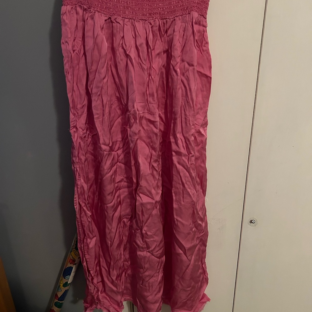 Aerie Vibrant Pink Maxi Skirt